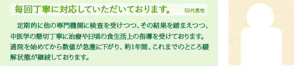 毎回丁寧に対応していただいております